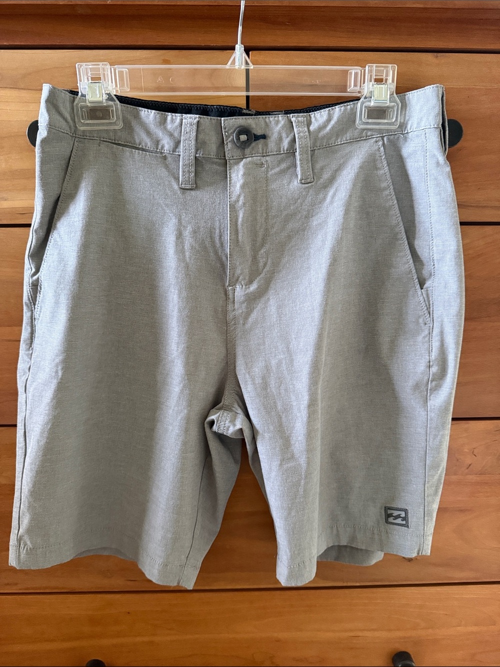 Billabong Men's Light Gray Flat Front Shorts